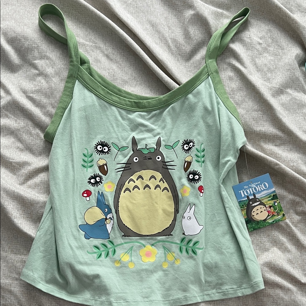 Green Totoro Crop Top